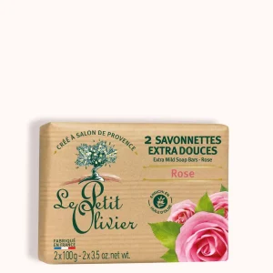 2 Savonnettes Extra Douces - Parfum Rose