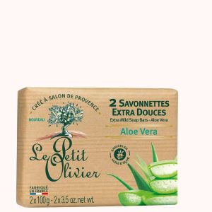 2 Savonnettes Extra Douces - Parfum Aloe Vera