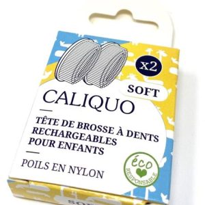 2 recharges pour brosse à dents enfants - Caliquo