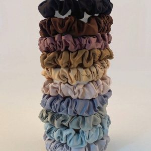 10 pièces/paquet Élégants chouchous en satin français shein